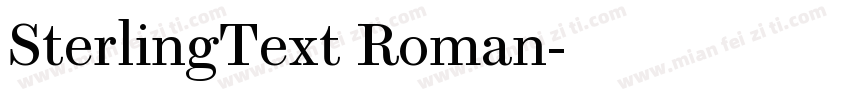 SterlingText Roman字体转换
